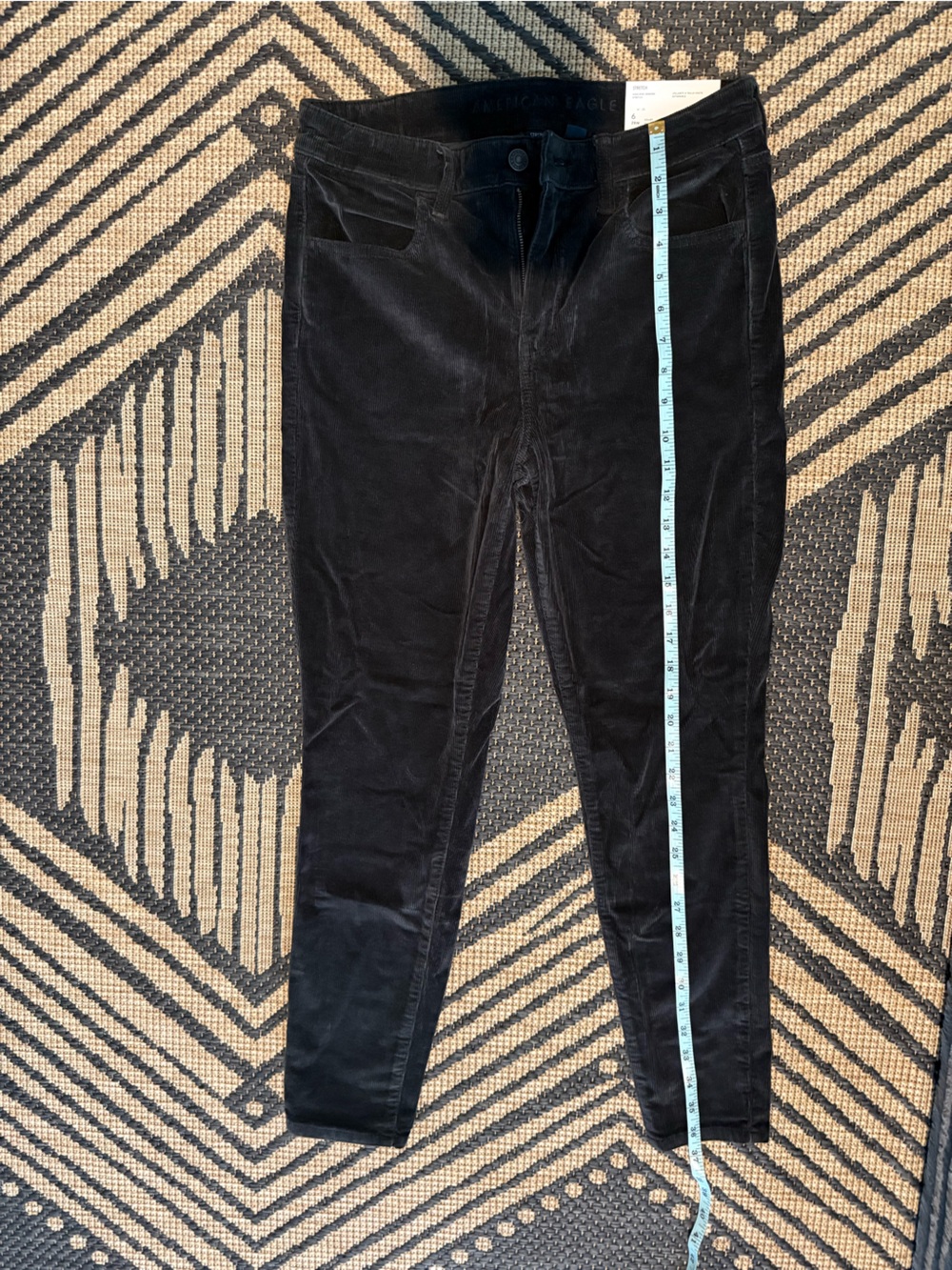 American Eagle Outfitters Black Skinny Corduroy Jeans